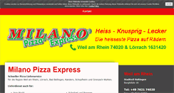Desktop Screenshot of milano-pizza-express.de